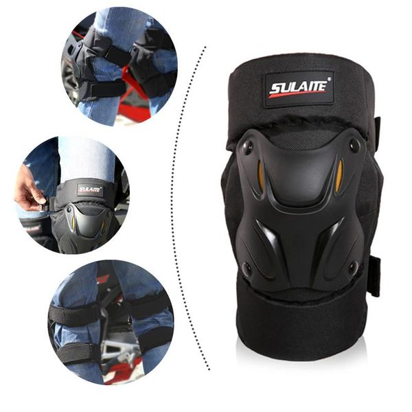 

1pair profession knee pads motorcycle motocross racing protector gear skating motorbike downhill bike bmx support elbow &, Black;gray