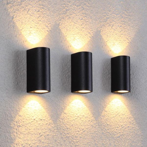 

wall lamp beiaidi 6/10w modern up down waterproof led outdoor villa garden corridor aisle sconce surface mounted light