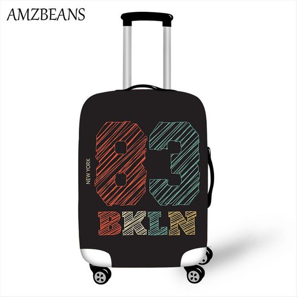

toiletry kits amzbeans store spandex elastic fashion printing set thick leather case casual outdoor dust luggage cover packing