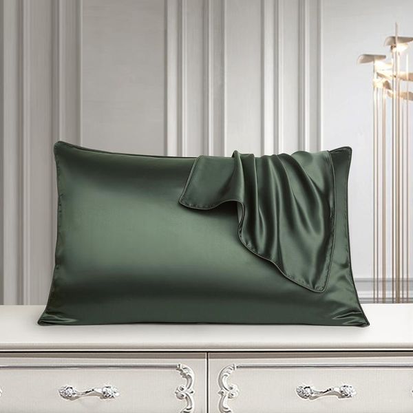 

pillow case 100% pure silk elegant piping real cover natural pillowcase mulberry pillowcases