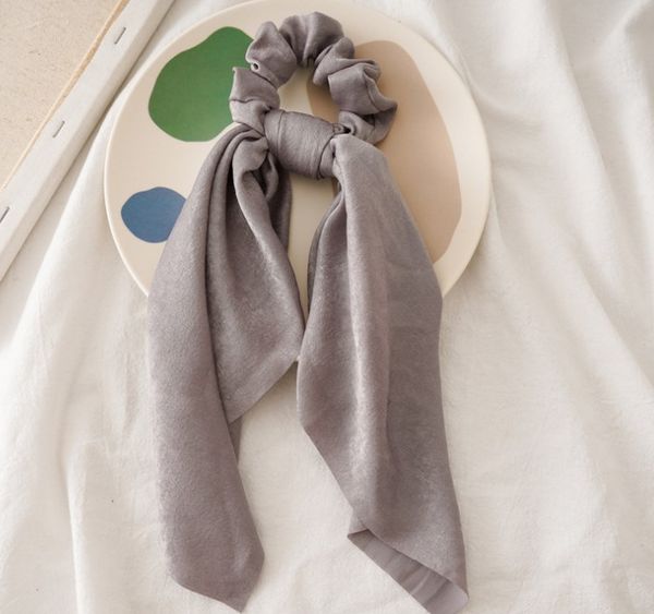 

plain / monochrome hairband scarves, Blue;gray
