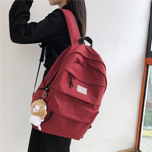 

backpack female waterproof nylon for women multi-pocket travel backpacks large capacity school bags teenage girls bookbag