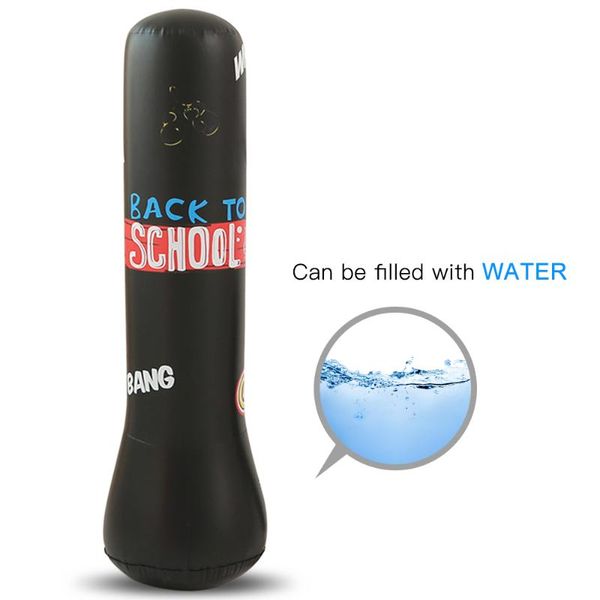 

1.5m fitness punching bag inflatable stand boxing toy pvc indoor tower sand