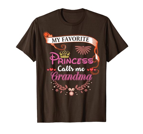 

my favorite princess calls me grandma mother's day t-shirt, White;black