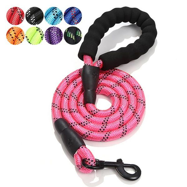 

dog collars & leashes highly reflective training leash heavy duty up to 50kg 1.5m long comfortable padded handle for small medium large pupp