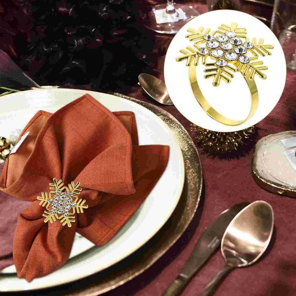 

napkin rings 5pcs xmas buckles table decors for