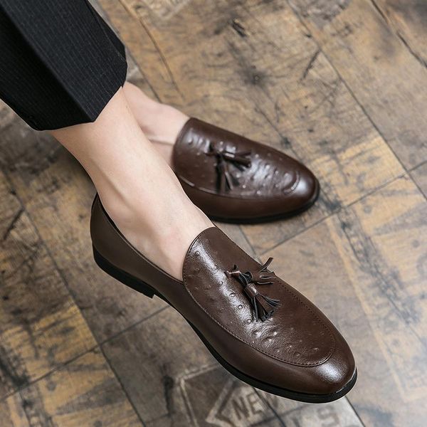 

dress shoes kool trend moccasins fashion men's piergitar wear black