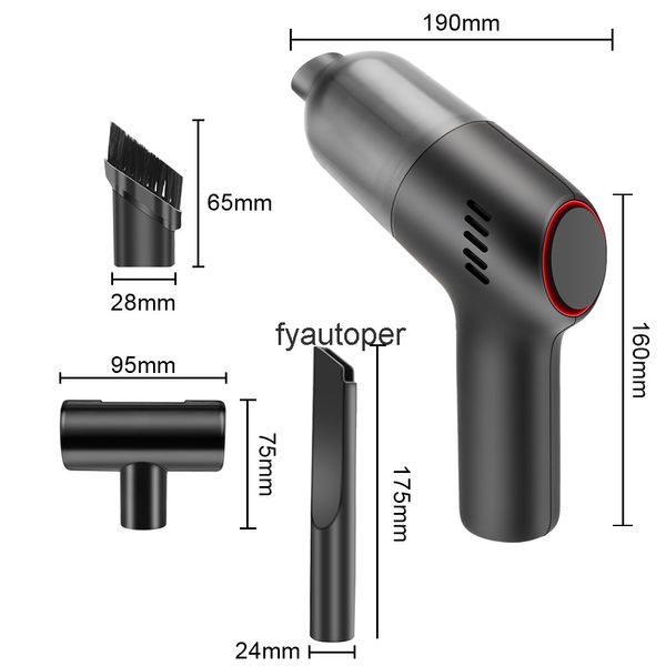 Aspirapolvere per auto Mini portatile portatile per pulizia domestica senza fili 8000Pa wireless con batteria incorporata2368