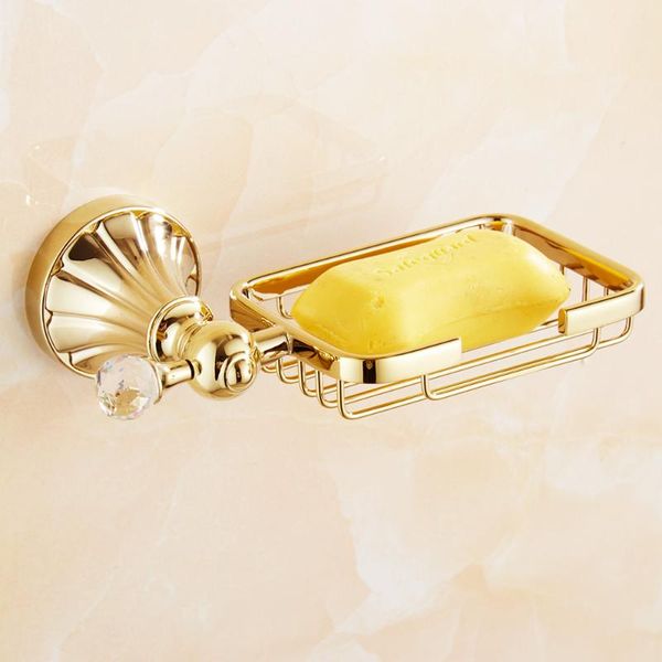 

soap dishes brass & crystal gold dish holder antique luxury box flower carved tray bathroom accessories