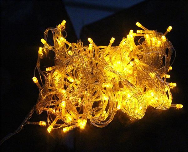 

strings 40pcs/lot 110v/220v 10m waterproof 100 led holiday string lights for christmas festival party fairy colorful xmas