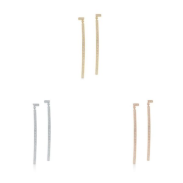 

stud classic elegant boutique letters with diamond earrings, Golden;silver