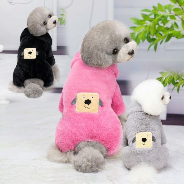 

dog apparel four-legged pet clothes clothing warm cotton-padded autumn and winter thickening jumpsuits