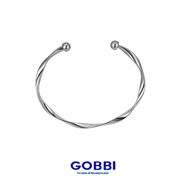 

bangle gobbi mobius ring bracelet 2021 korea fashion light luxury niche design female accessories, Black