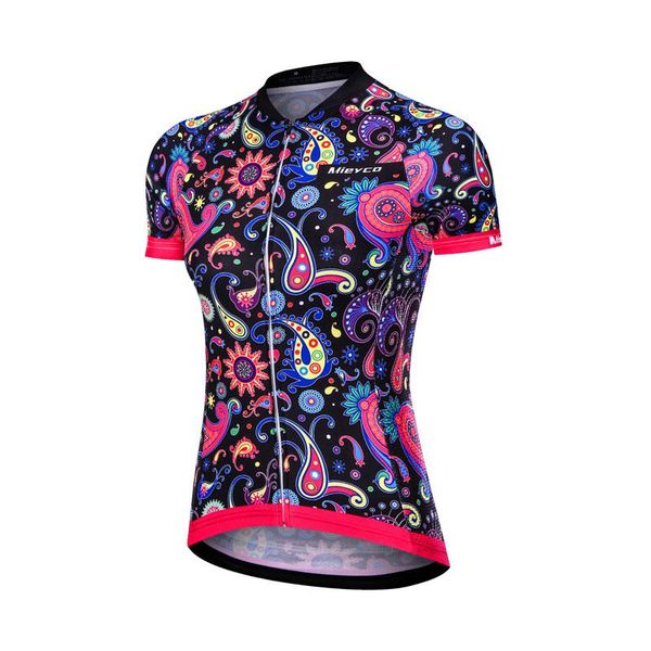 

racing jackets 2021 summer women's cycling jersey bike clothing quick dry cycle bicycle sports wear ropa ciclismo for mtb, Black;red