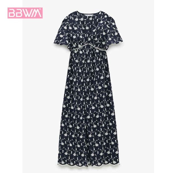 

v-neck for women's summer retro waist-tight embroidery slit fashionable elegant dresses female 210507, Black;gray