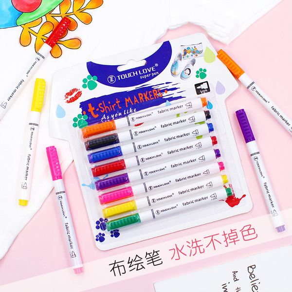 

painting cloth brush cloth washing non fading textile pigment graffiti pen children's diy set t-shirt