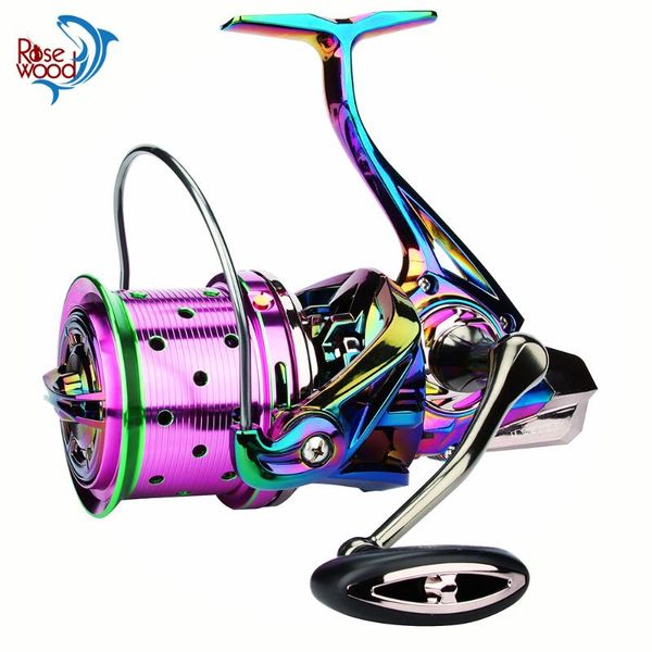 

rosewood 8000/10000/12000 spinning fishing reel gear ratio 4.7:1 bearing 18+1 super power big game wheels tackle baitcasting reels
