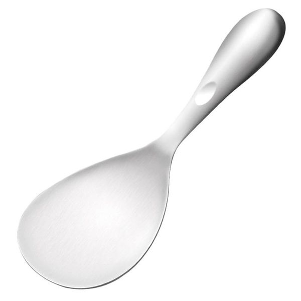 

spoons 1pc stainless steel rustproof rice paddle durable spoon spatula (silver)