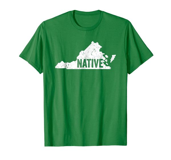 

virginia native old dominion va state t-shirt, White;black