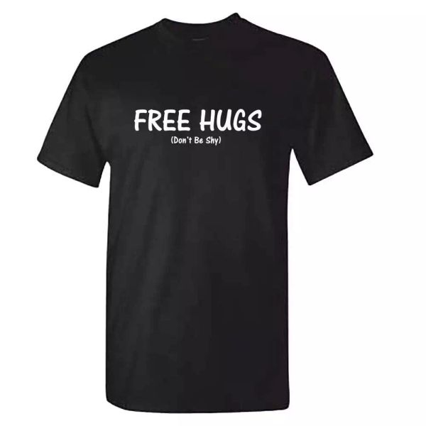 

hugs tshirt - v mens funny music festival t shirt leeds reading, White;black
