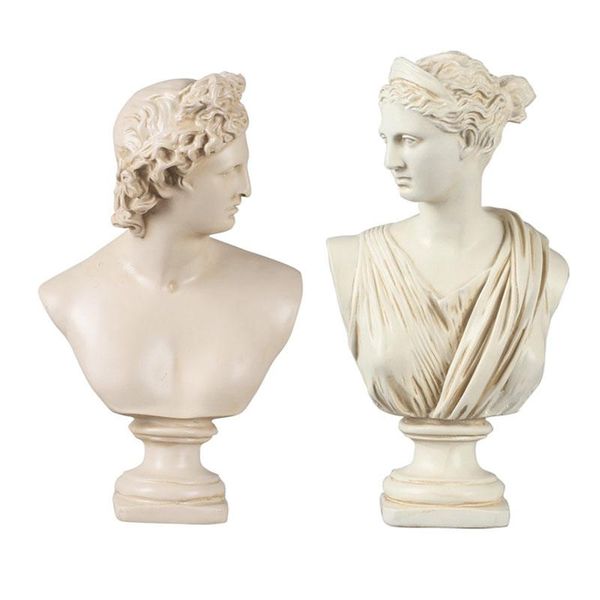 

decorative objects & figurines vintage european sculpture sketch portrait home decoration statue living room display frunishings tv cabinet