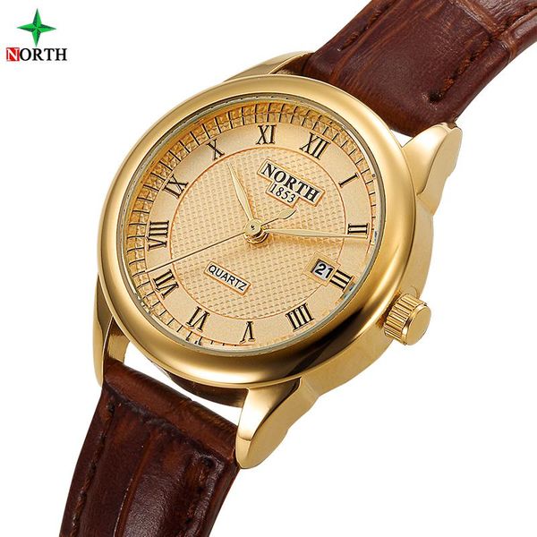 

wristwatches north fashion women watch casual wrist woman ladies quartz girl's relogio clock feminino 2021, Slivery;brown