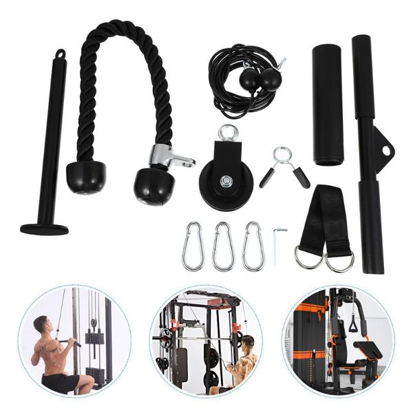 

yoga outfit 1 set metal fitness pulley cable system machine strength training equipment