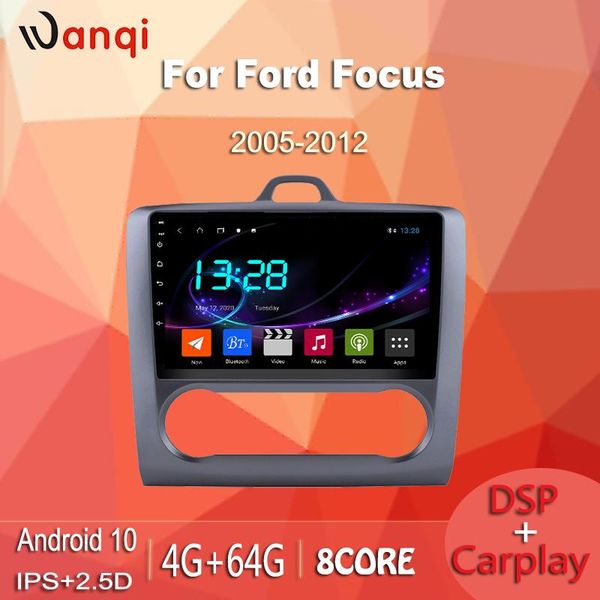 

player wanqi ts9 android 10.0 ips 2.5d touchscreen 9 inch radio for foocus 2005-2012 with bluetooth wifi rds carplay dsp car dvd