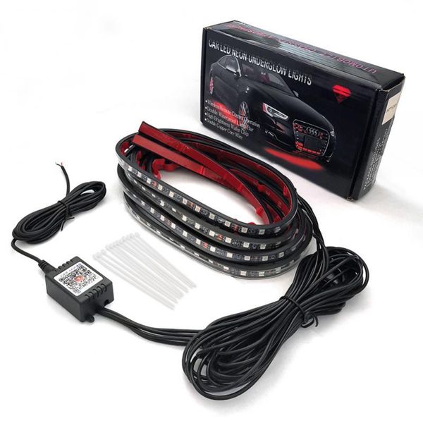 

interior&external lights car led chassis seven color app ambient under the flow light rgb atmosphere decorative