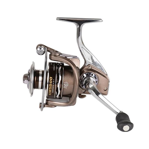 

full metal spinning fishing reel super coil 13 bb/10 bb km1000-7000 series baitcasting ocean beach stream reels