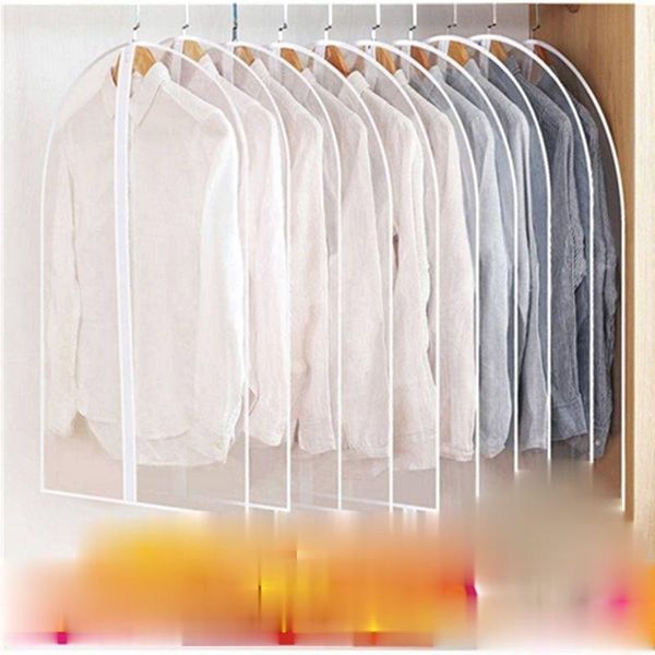 

clothing & wardrobe storage dustproof articles clothes cover suit thickened coat bag plastic hang