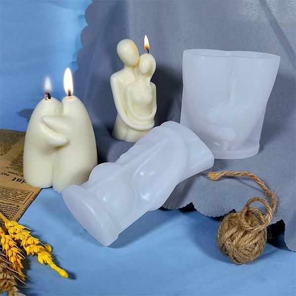 

craft tools diy warm hug family candle silicone mold lovers aromatic plaster soap making wedding gifts home decor supplies