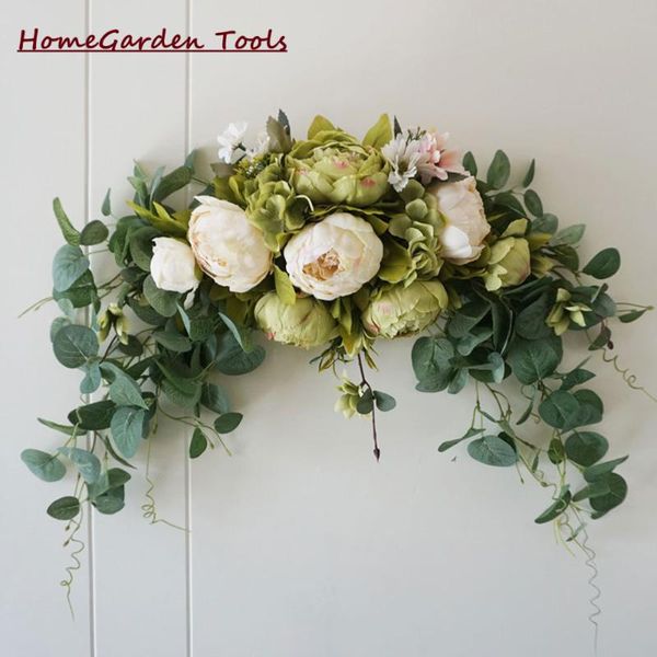

decorative flowers & wreaths home decor door hanging artificial plants backdrop swag wreath table runner centerpiece for wedding