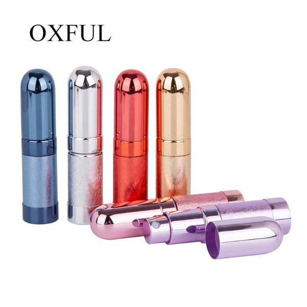

1pc 6ml metal perfume bottle mini portable travel refillable atomizer for spray scent pump empty parfum storage bottles & jars