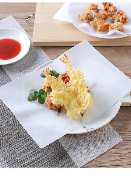 

blotting paper frying barbecue pad oil filter tissue kitchen fried absorption 50pcs