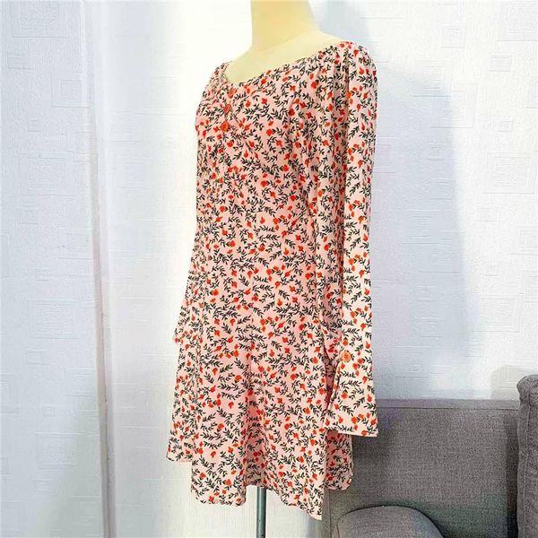 

casual dresses for women dot polka v neck long sleeve dress summer 2021 pink offcie lady clothes party, Black;gray