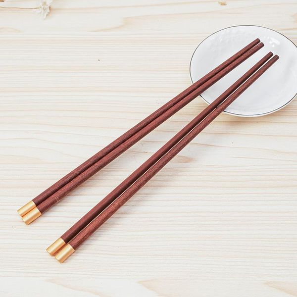 Bacchette Fatte A Mano In Legno Naturale 25cm/9.84inch Ebano Cinese Wenge Sushi Giapponese Coreano Noodles Set 5 Paia