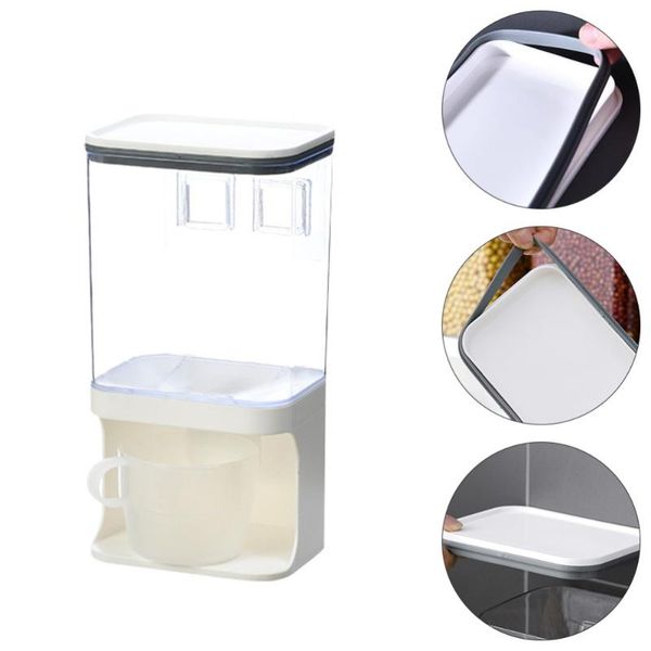 

storage bottles & jars home grains box moisture-proof sealed jar wall-mounted