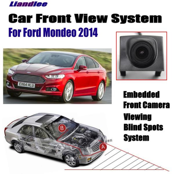 

car rear view cameras& parking sensors front logo grill embedded camera for mondeo 2014 full hd ccd cigarette lighter accesories