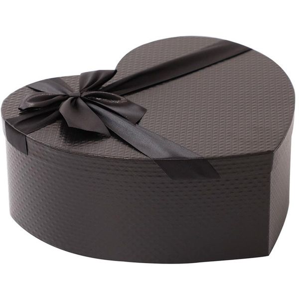 

gift wrap 1pc heart-shaped black box for valentine's day chocolates as souvenirs
