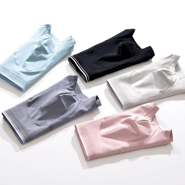 

underpants men's underwear cotton boxer shorts sports antibacterial 3pcs, Black;white