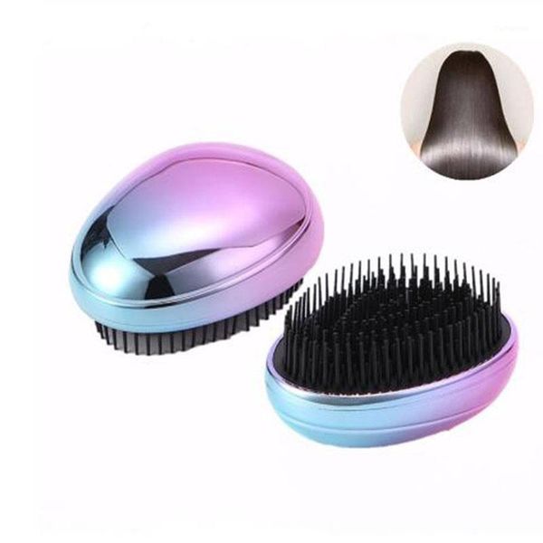 

portable hair brush comb manual hairbrush head massager for styling magic anti-static massage tools brushes1, Silver
