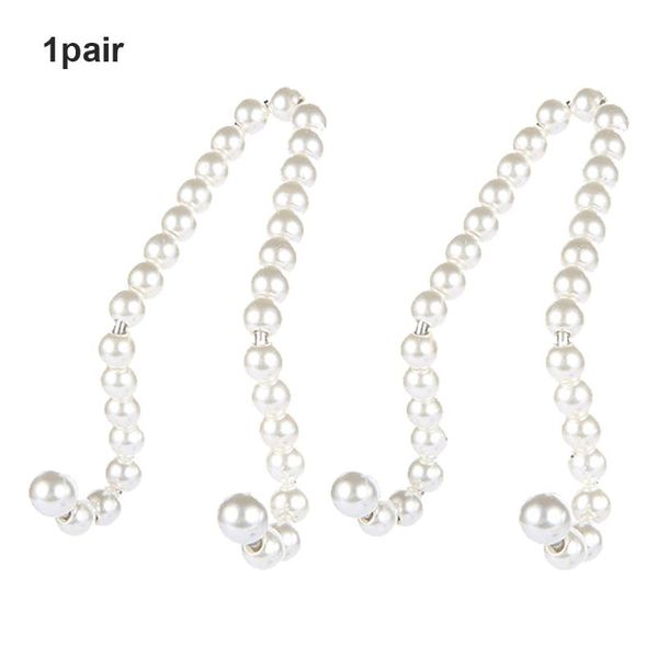 

car organizer 1pair for purses bags durable headrest hooks baby supplies clothes half open artificial pearl decor hangers