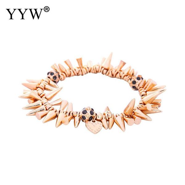 

link, chain bracelet bangle jewelry fashion good quality arrival trendy women gift girl gold/silver plated rhinestone 7inch, Black