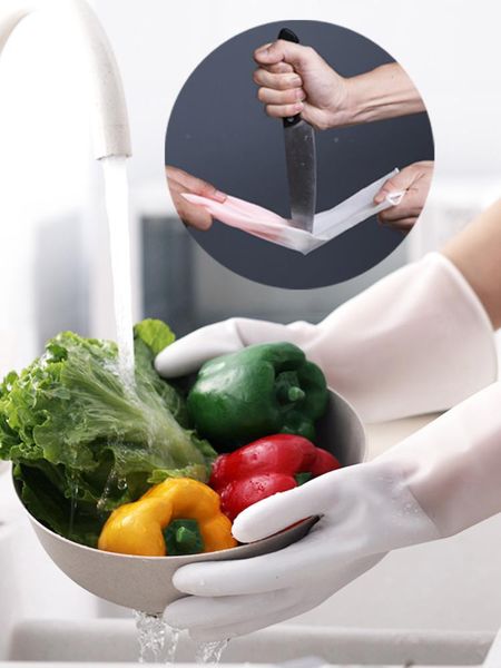 

disposable gloves household kitchen silicone cleaning dishwashing scrubbing washing