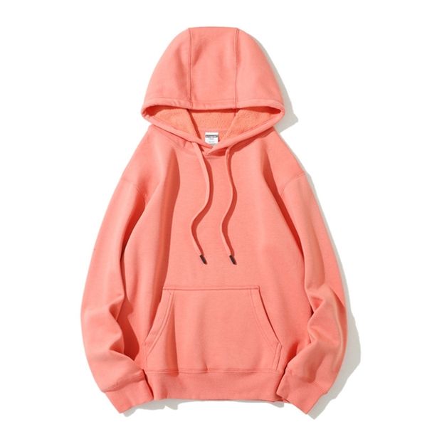 

autumn and winter fashion cotton long sleeve sweater women's pullover hooded t-shirt solid color leisure loose print, Black