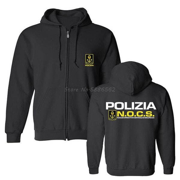 

men's hoodies & sweatshirts nocs italy tactical unit swat counter terrorist special force hoodie men hooded sweatshirt fleece streetw, Black