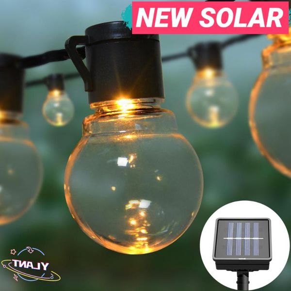 

solar lamps swt 2021 globe bulbs fairy lights garland garden outdoor decoration lamp power led decorative light string with 10/20