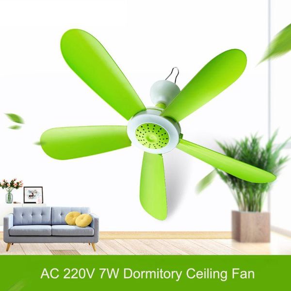 

electric fans ac 220v 7w 5 leaves mini silent household dormitory bed hanging fan ceiling energy saving air cooling