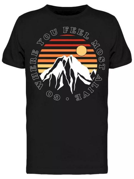 

Feel Alive Tee Men's -Image by Shutterstock, White;black